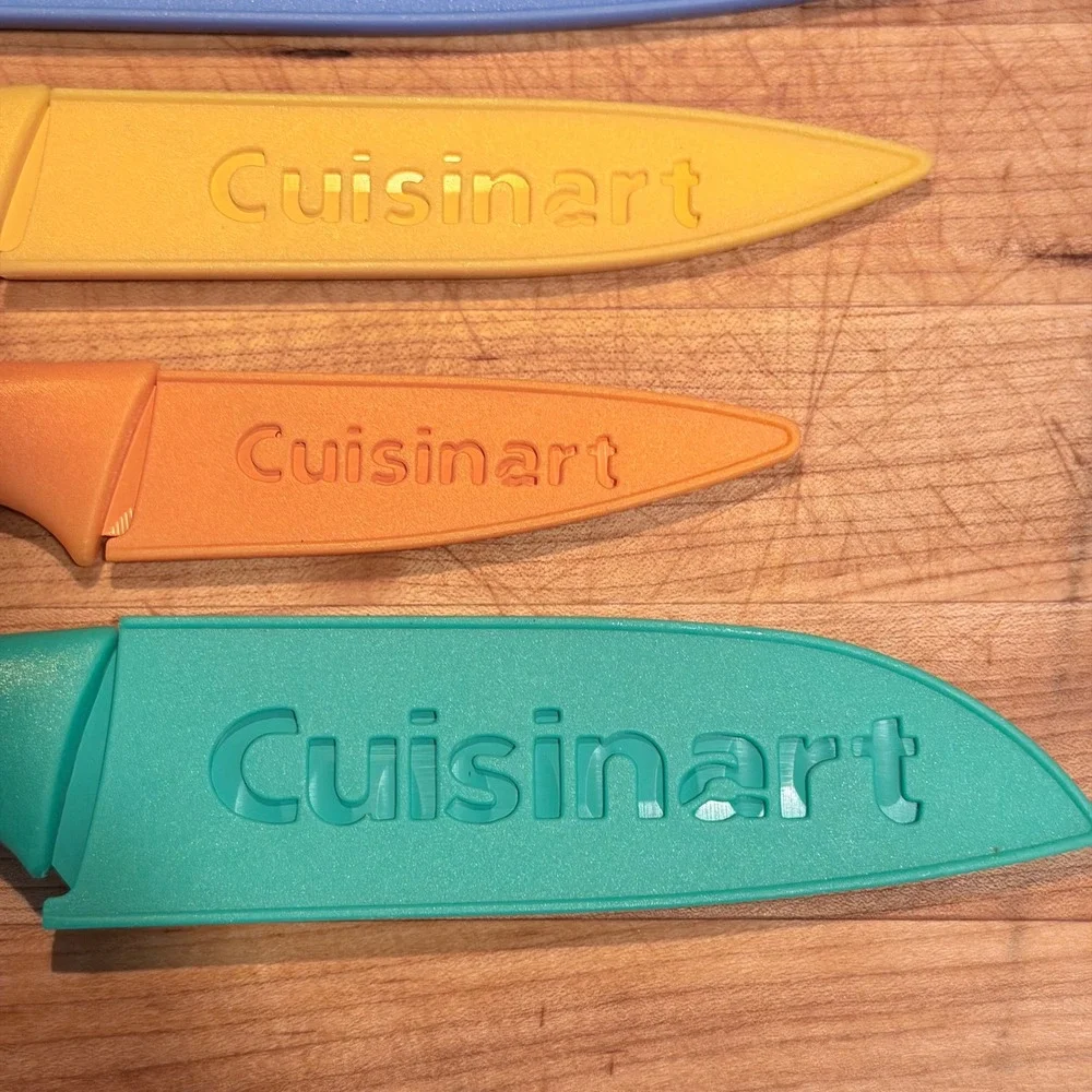 Cuisinart Advantage 5 Piece‎ Color Knife Set with Blade Guards Stainless Steel